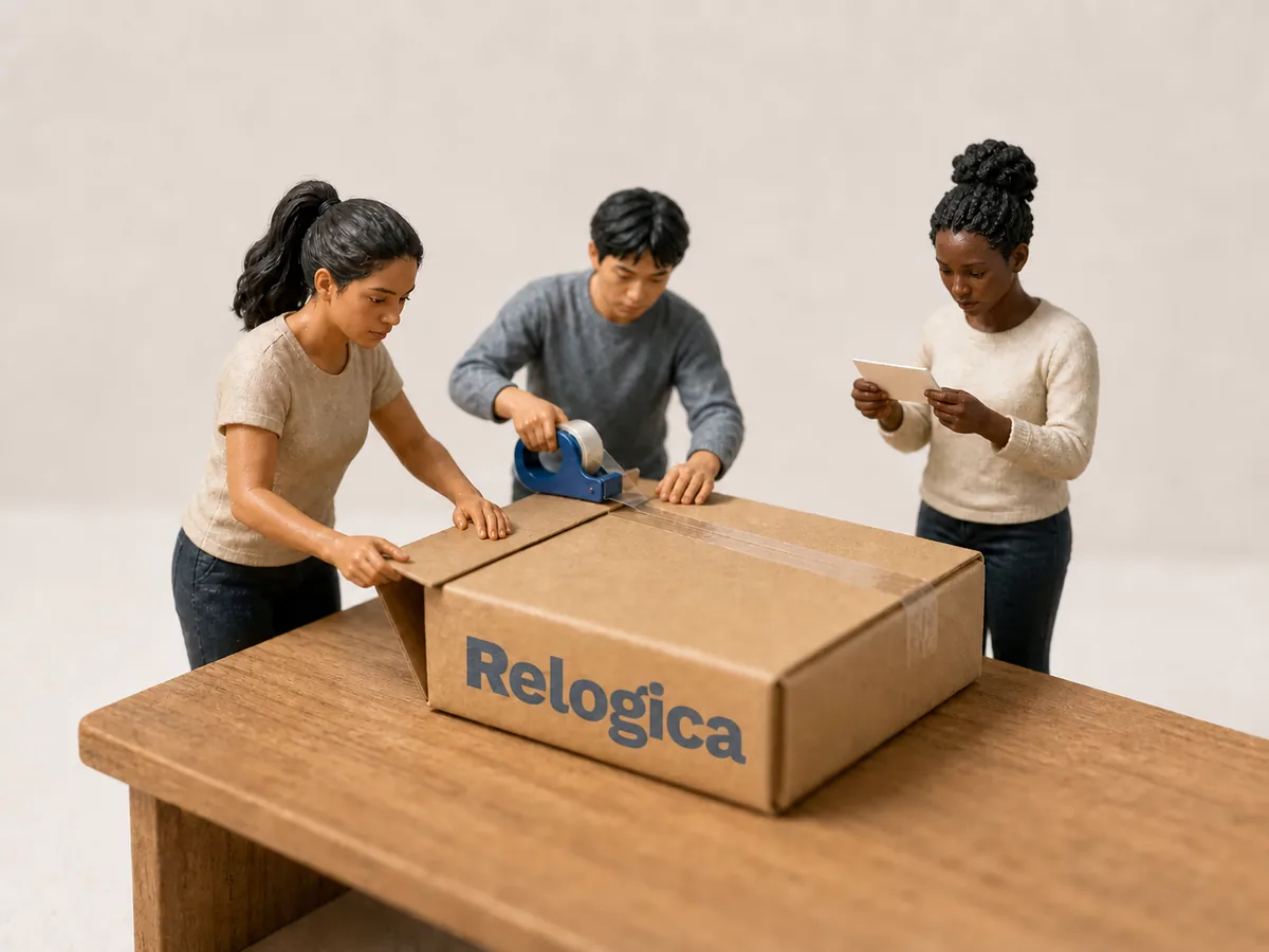 Cardboard parcel for the TeleCajas ecommerce website