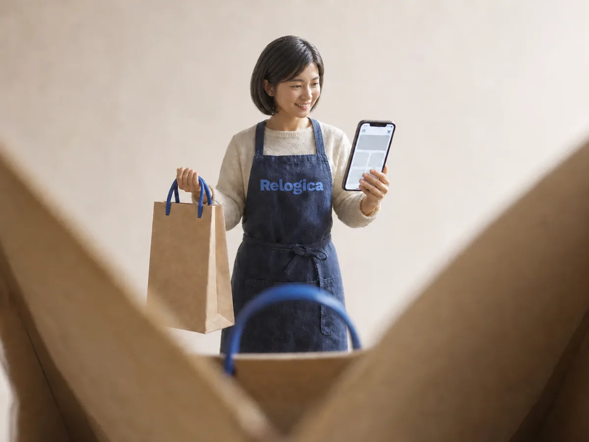 Bolsa de compra para el servicio de tienda online